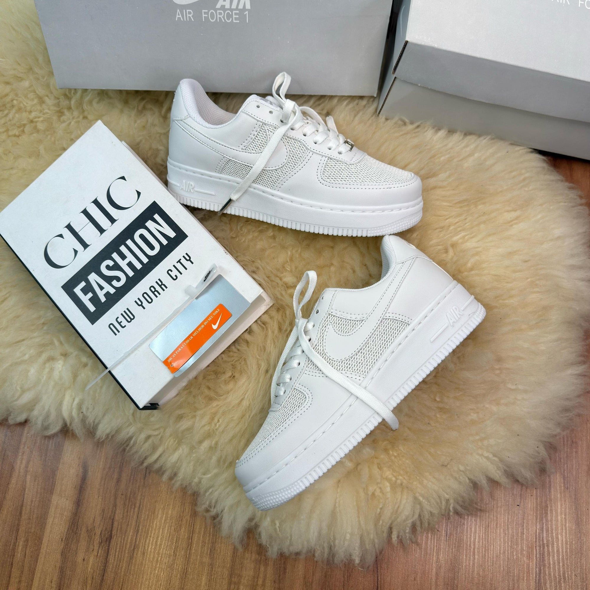 NIKE AIR FORCE F1 BRILHO - PREMIUM