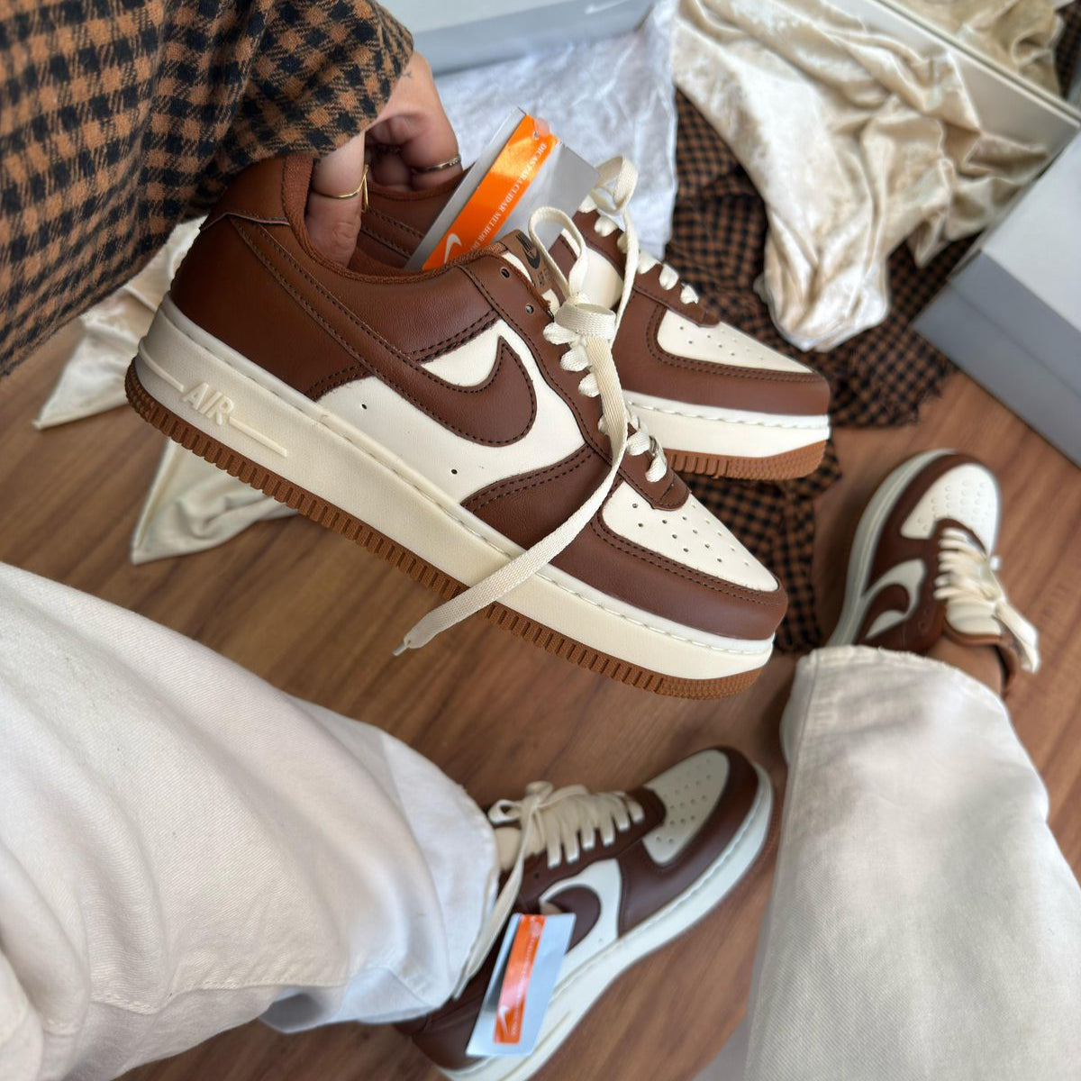 Air Force F1 Cacau + 1 cadarço (Edição Limitada)
