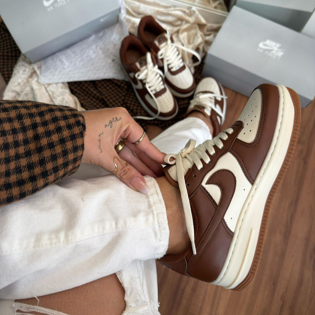 Air Force F1 Cacau + 1 cadarço (Edição Limitada)